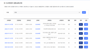 한국휴게음식업중앙회 위생교육수료증